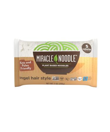 Miracle Noodle Angel Hair Pasta - Plant Based Shirataki Noodles | Keto, Vegan, Gluten-Free, Low Calories, Low Carb, Paleo | Soy Free, Non-GMO | 7 oz (Pack of 4) - Ideal for Your Keto Diet - Buy Online on GoSupps.com