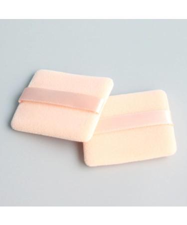 Love Heart Shape And Square Makeup Powder Puffs Ultra Soft Washable Makeup Foundation Powder Puffs Cotton Reusable Cosmetic Powder Puff With Straps For Loose Powder Mineral Powder (Skin Colour Square) - Buy Online on GoSupps.com