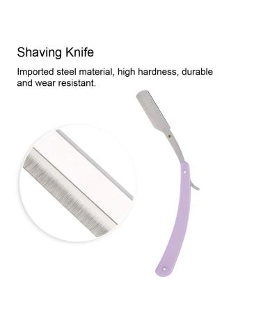 Classic Purple Razor - Retro Manual Shaving Knife for Men | Foldable Barber Razor for Hair & Beard - Buy Online on GoSupps.com