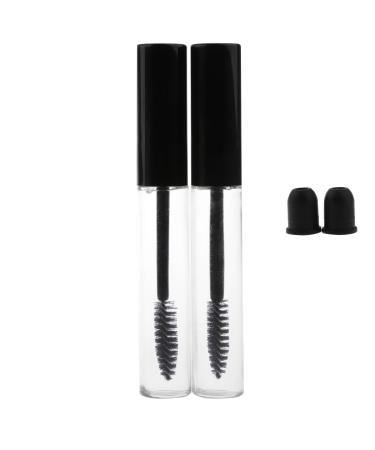 GAZECHIMP 2 -part bottle Set - 10ml Mascara Tube mascara empty container bottle with eyelash brush for eyelash extension mascara empty bottle mascara container empty pipe