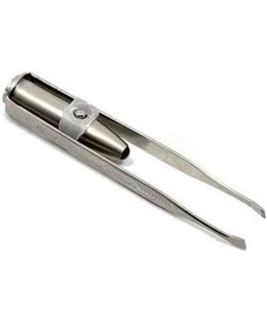 Shop Pinzhi LED Illuminated Stainless Steel Eyebrow Tweezers | Precision Beauty Tools for Flawless Grooming - International Shipping Available - Buy Online on GoSupps.com