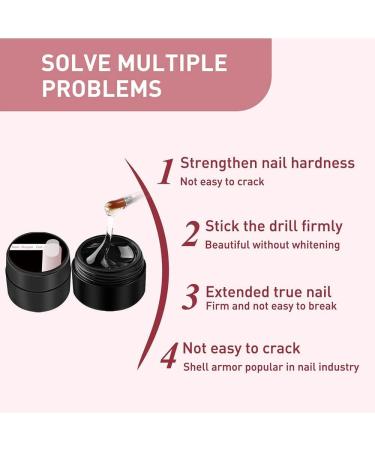 Maxlaser 2Sets Cracked Nail Repair Gel Instant Nail Repair Protection Gel ail Repair Kit for Cracked Natural Nails Nail Strengthener Nail Repair Gel for Nail Lengthening and Fiberglass - Buy Online on GoSupps.com