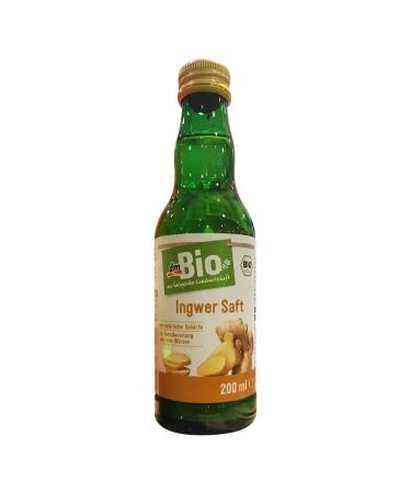 dmBio Ginger Juice Glass Bottle 200 ml