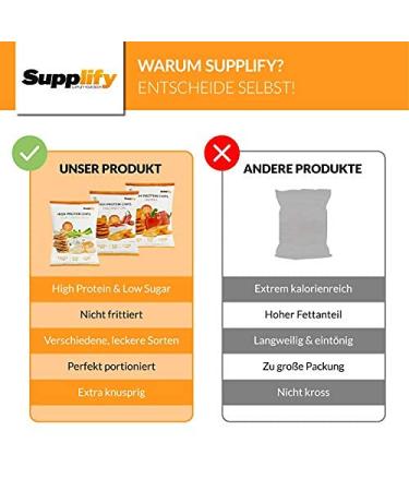 Buy Supplify Protein Chips (BBQ Vegan) - Healthy Protein Snack for Weight Loss & Muscle Gain - 12 Pack (50g Each) - Buy Online on GoSupps.com