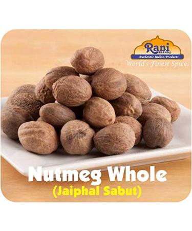 Rani Nutmeg (Jaiphul) Whole Spice 3.5oz (100g) - All Natural & Vegan - Indian Origin - Non-GMO - Gluten Friendly - 21-23 Pieces - Pack of 1 - Buy Online on GoSupps.com