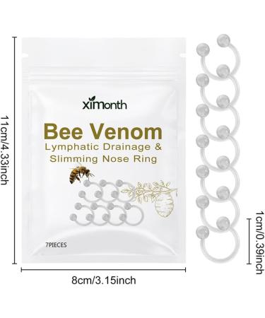 Bee Venom Lymphatic Drainage And Slimming Nose Ring Bee Venom Lymphatic Drainage Nose Ring Firming Essential Oil Ring For Women Men Body Care Products Shape Tighten The Skin (21PCS) - Buy Online on GoSupps.com