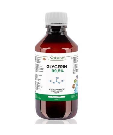 Nakobe Glycerin 99.5% 500 ml pure pharmaceutical grade vegan glycerol non-GMO E422