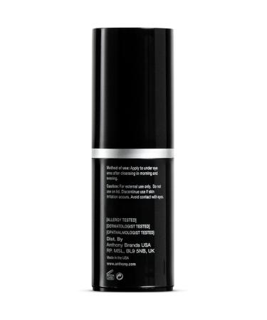 Anthony Anti-Aging Eye Cream 0.5 Fl Oz with Vitamin A, C & E - Reduces Puffiness, Dark Circles, and Fine Lines - Hydrating Formula with Caffeine, Jojoba, and Squalane - Buy Online on GoSupps.com