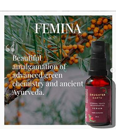 DAUGHTER EARTH Eternal Youth Face Serum | Vegan Ayurvedic Brightening Serum for All Skin Types | Hydrating & Anti-Aging | 15ml - Buy Online on GoSupps.com