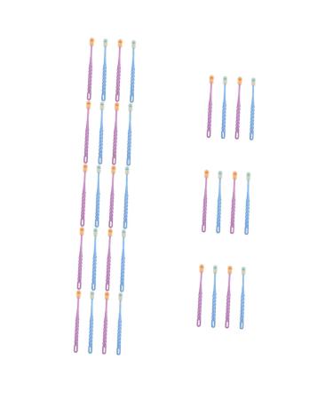 Minkissy 32 pieces of baby toothbrush for newborns dental floss bristle toothbrush 360 degrees dialogue brush girl toothbrush baby toothbrush children's toothbrush toddler product toothbrush handle