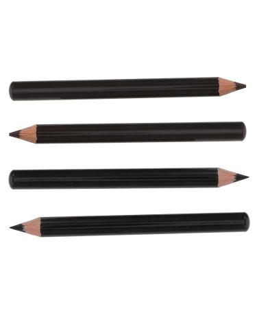 VINTORKY 4pcs Eyebrow Pencils Wood Eye Brow Pencils for Women Brown Thin Eye Brow Pencils