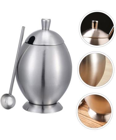 Zerodeko 1pc Stainless Steel Seasoning Jar Stainless Steel Container Household Seasoning Canister Pepper Shakers Glass Container Grass Key Covers Jar Storage Condiment Storage Box - Buy Online on GoSupps.com