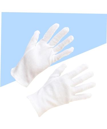 PLAFOPE 12 Pairs Moisturizing Jewelry Inspection Lab Glove Hand Hair Salon The Ove Glove Stretchable Lining Glove Cotton White L1:23X10cm White - Buy Online on GoSupps.com