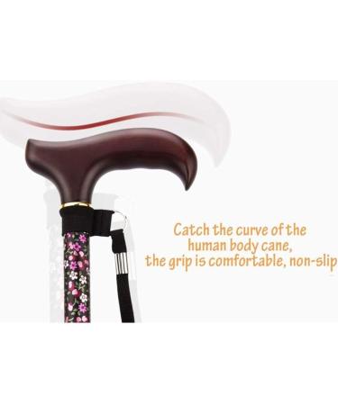 Walking Stick Folding Cane Walking Crutch Stick Foldable Telescopic Walking Canes for Elderly Walking Aid Yearn for Run forward - Buy Online on GoSupps.com