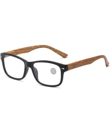 Fashionable Anti-Blue Light Reading Glasses for Women - Iynwbjts Retro Wood Grain 2.50 (Purple) with Flexible Hinges - Buy Online on GoSupps.com