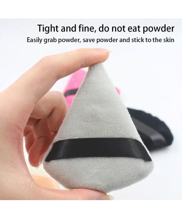 dijiusidy Makeup Sponge Face Foundation Soft Smooth Powder Puff Portable Flocking Triangular Shape Cosmetic Tool Home Dresser Room - Buy Online on GoSupps.com