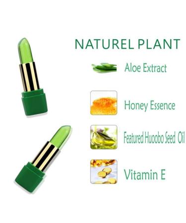 Aloe Vera Lipstick Set - Long Lasting, Moisturizing & Color Changing (3 Pcs) - Buy Online on GoSupps.com