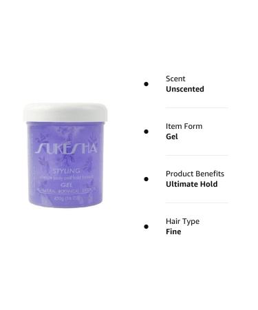 Sukesha Styling Gel 16 Oz - Perfect Hold and Shine for All Hair Types - Buy Online on GoSupps.com