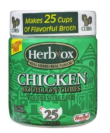 Herb-Ox Bouillon Bundle - 25 Ct Vegetable, Chicken, Beef Bouillon Cubes (3.25 Oz) with Spice of Life Mini Bamboo Spatula - Buy Online on GoSupps.com