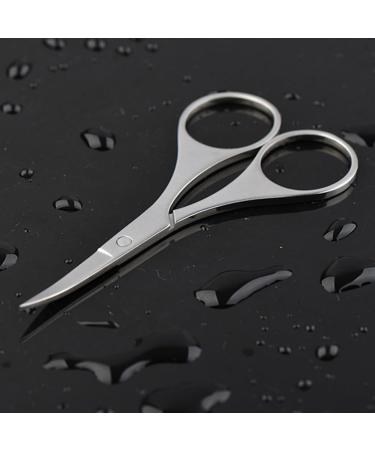 FRCOLOR Facial Hair Grooming Scissors Small Precision Scissors for Men & Women | Perfect for Hair Eyelashes Nose Eyebrow & Mustache Trimming - Buy Online on GoSupps.com