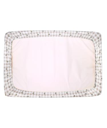 JYOKO Kids Bed Sheet for Changing Table & Mini Cot - Picnic Vichy (70 x 50 cm) | Soft & Stylish Bedding - Buy Online on GoSupps.com
