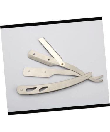 FRCOLOR 2pcs Razor Stainless Steel Shaver - Dual Blade Hair Cutting Knife for Men - Perfect for Beard Grooming - Buy Online on GoSupps.com