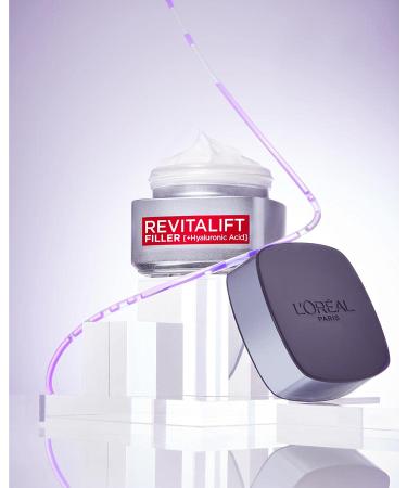 L'Or al Paris Hyaluron Daily Cream - Anti-Aging Face Care with Hyaluronic Acid | Revitalift Filler 50ml - Intense Hydration & Anti-Wrinkle Effect - Buy Online on GoSupps.com