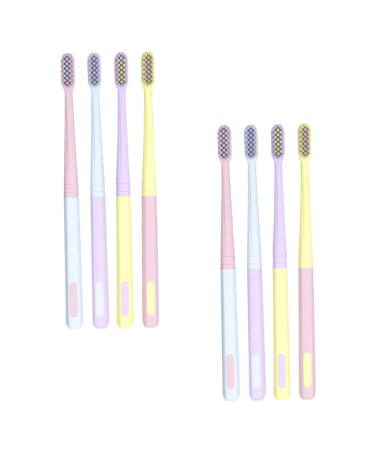 Plafope 8 pieces ice toothbrush little head toothbrush home toothbrush women toothbrush adult toothbrush toothbrush for travel portable toothbrush adult toothbrush