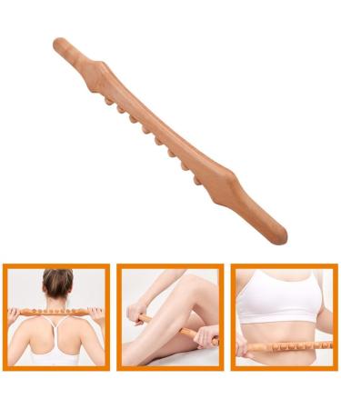 Lurrose 8 Pearl Wooden Massage Sticks - Gua Sha Sticks & Roller for Back Neck & Trigger Point Relief - Relax Stiff Muscles - Buy Online on GoSupps.com