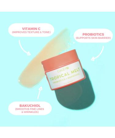 Caley Cosmetics Tropical Bakuchiol Cleansing Balm - Multi-Purpose Makeup Remover & Moisturizer | Plant-Based & Probiotic Rich (2 oz - Buy Online on GoSupps.com