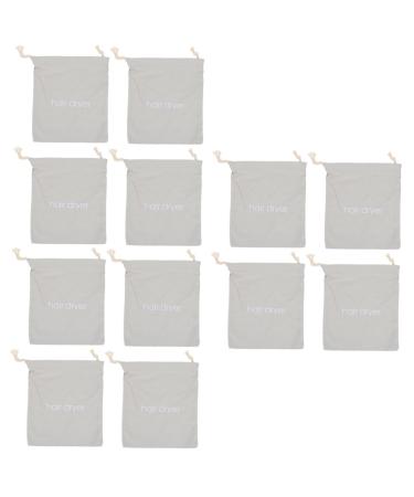 FOMIYES 12 Pcs Hair Dryer Storage Bag Travel Hair Dryer Cotton Drawstring Bag Drawstring Hair Dryer Carriers