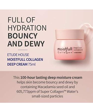  2019 NEW Etude House Moistfull Collagen Deep Cream 75 ml - Buy Online on GoSupps.com