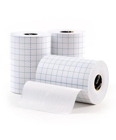3 Rolls - SPORTTAPE Fixation Tape - 10cm x 10m - Non-Woven Dressing Retention Tape Strong Adhesive Fabric | Medical Adhesive Tape for Dressings | Wound Protection Fixing Tape | Henna Tape 10cm x 10m - 3 Rolls
