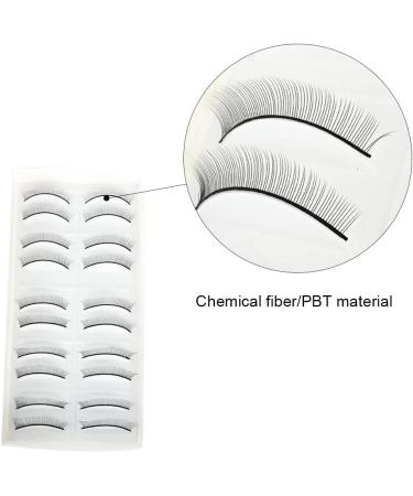 YESHUTIME 10 Pairs Practice Fake Lashes Waterproof False Eyelashes False Eyelashes Strips Ladies and Girls - Buy Online on GoSupps.com