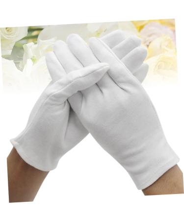 jojofuny 24 Pairs Industrial Honor Guard Gloves Laboratory Gloves Household Gloves Mermaid Party Decorations Parade Gloves Raffia Lampshade Cup Hook Handling Gloves White Spa Work Medical - Buy Online on GoSupps.com