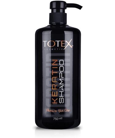 Totex Hair Keratin Shampoo Premium Hair Care Hydrating and Nourishing | Deep Moisturising | Quick Repair of Damaged Hair | For All Hair Types 750 ml