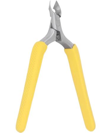 Nail Cuticle Nipper Stainless Steel Ergonomic Design Cuticle Cutter with Built-in Spring for Manicure for Nail Salon (Yellow) - Buy Online on GoSupps.com