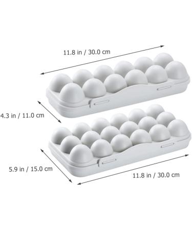 2pcs Rabbit Food Dispenser Plastic Eggs Deviled Egg Holder Egg Tray Egg Carton Drawer re-usable Grey 30x15cm - Buy Online on GoSupps.com