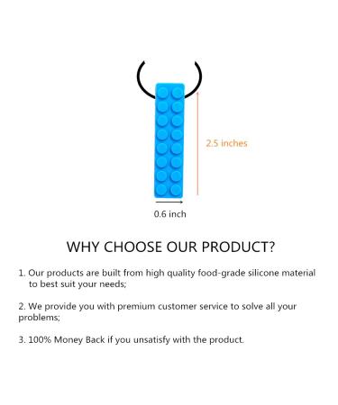 5 Silicone Kau Bite Ring Necklaces - Soft Sensory Toys for Autism & ADHD | Jewelry Pendant for Adults & Babies - Buy Online on GoSupps.com