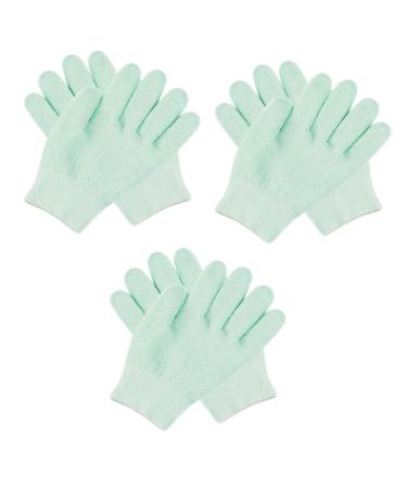 Beaupretty 3 Pairs Moisturizing Gloves Cracked Skin Gloves Cotton Inspection Glove Gel Repair Gloves Cotton Moisturizing Glove Bleach Hair Dye Australia Internal Moisturizing Gel Hand