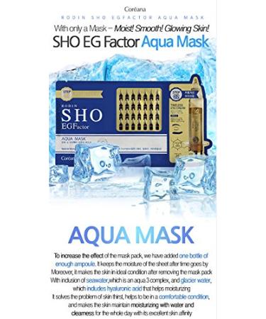 Wrinkle Reducing 2 Step Aqua Mask with Eye Cream - Hydrating Face Masks for Fine Lines - 10 Count - Buy Online on GoSupps.com
