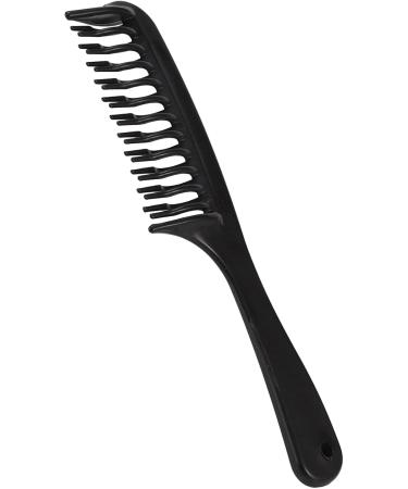 VENYAA 4X Black Double Row Tooth Detangler Hair Comb Shampoo Comb with Handle for Long Curly Wet Hair - Buy Online on GoSupps.com