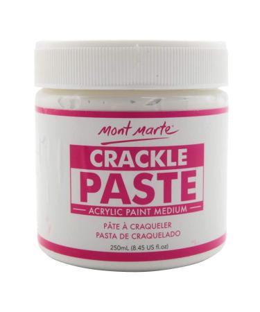 Mont Marte Crackle Paste Premium 8.45 US fl.oz (250ml) Tub for Texture Painting Effect with Opaque Finish  Ideal for a Range of Surfaces