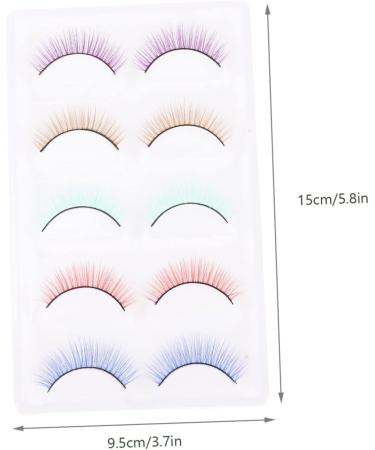 Beaupretty 15 Pairs Colored False Eyelashes Fake Eyelashes Fake Lashes Natural False Eyelashes Colorful Eyelash Girls Fake Eyelash Performance Eyelashes Cosmetic Eyelashes 3d Eyelashes Dense - Buy Online on GoSupps.com