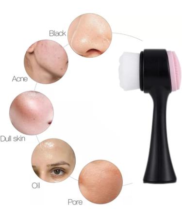 Manual Face Brush Silicone Face Scrubber 2 in 1 Face Cleansing Brush for Deep Cleaning Exfoliating Shower Cap - Buy Online on GoSupps.com
