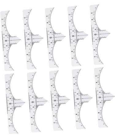 NOLITOY 20 Pcs Eyebrow Guide Measure Tool Microblading Eyebrow Ruler Artifact Disposable - Buy Online on GoSupps.com