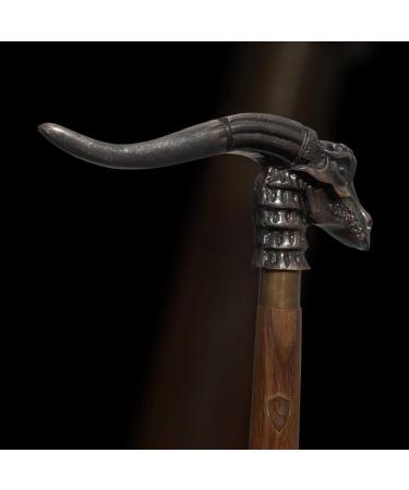 Rj.Artis Gentlemen Walking Stick Antique Dragon Head Handle Nautical Wooden Walking Cane Dragon Walking Stick - Buy Online on GoSupps.com