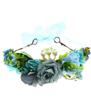 Buy Women s Floral Headband Wreath Crown - Fuchsia Ribbon for Festivals & Weddings | HH88-2 - 1 Count - Buy Online on GoSupps.com