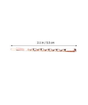 Lurrose 72pcs Rose Gold Alloy Wave Hairpins | Minimalist Bobby Pins for Women - International Shipping - Buy Online on GoSupps.com