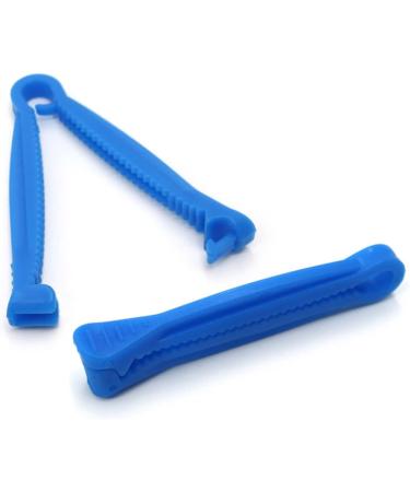 Solustrie Nutritional Sausage Clamp Set - Umbilical Cord Care for Pets & Piglets - 3-Piece Monastery Clamp & Baby Scissors - Blue 6.3x2cm - Buy Online on GoSupps.com
